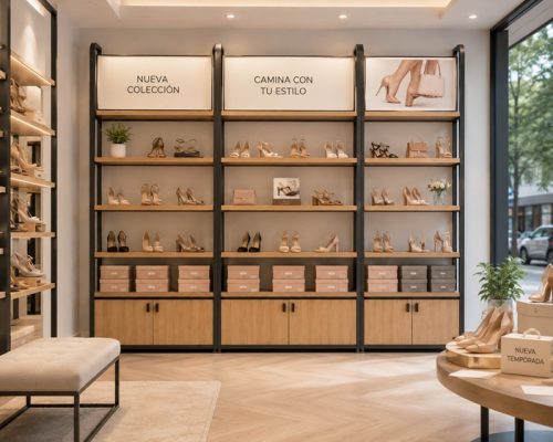 Estantería Comercial Premium – Madera y Acero